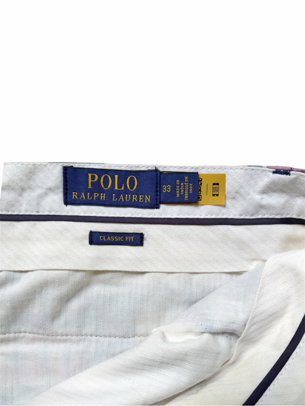 POLO Ralph Lauren Classic-Fit Patchwork Madras Shorts, sz 33” - Picture 9 of 10